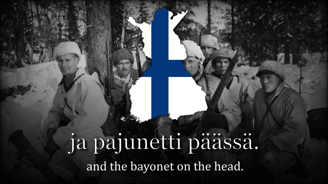 "Maantie on kova kävellä" - Finnish Soldier's Song (Rarest Version)
