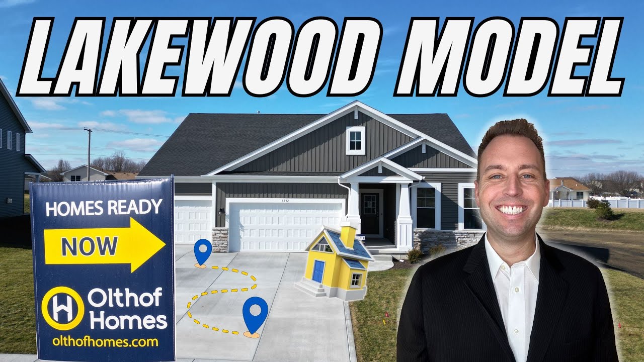 Olthof Homes, Lakewood Model | 3 Beds | 2 Baths | Study | 3 Car Garage | Northwest Indiana