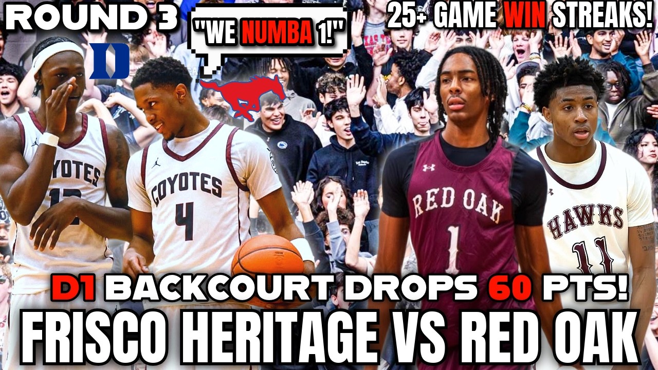 5 ⭐️ BRYSON HOWARD & 4 ⭐️ CAM LOMAX COMBINE FOR 60 POINTS IN ROUND 3 ‼️ HERITAGE VS RED OAK