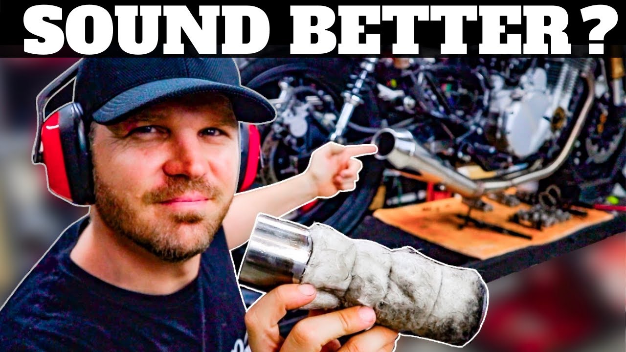 ★ Изготовление выхлопных перегородок и звуковой тест на CB750 Cafe Racer