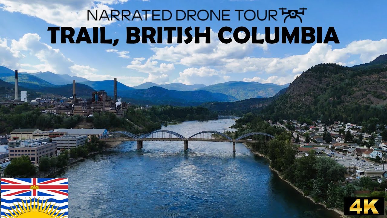 🌉 Trail,  British Columbia 🏞️ 4K Drone