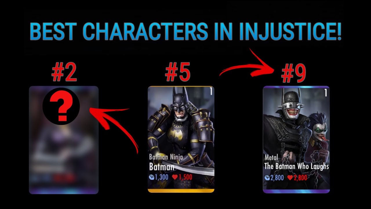 TOP 10 BEST CHARACTERS IN INJUSTICE: GODS AMOUNG US! Which characters should you use?