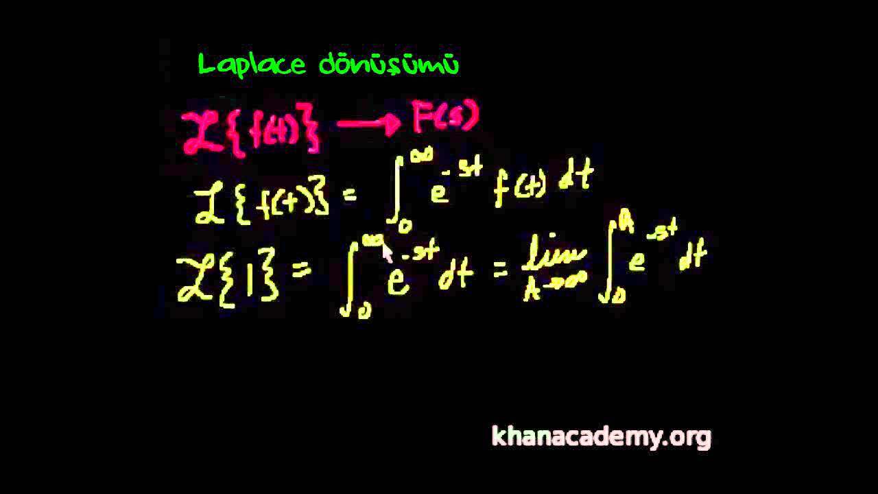 Laplace Dönüşümü 1 (Diferansiyel)