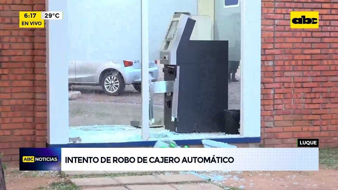 Nuevo intento de hurto de un cajero automático junto a Municipalidad de Luque