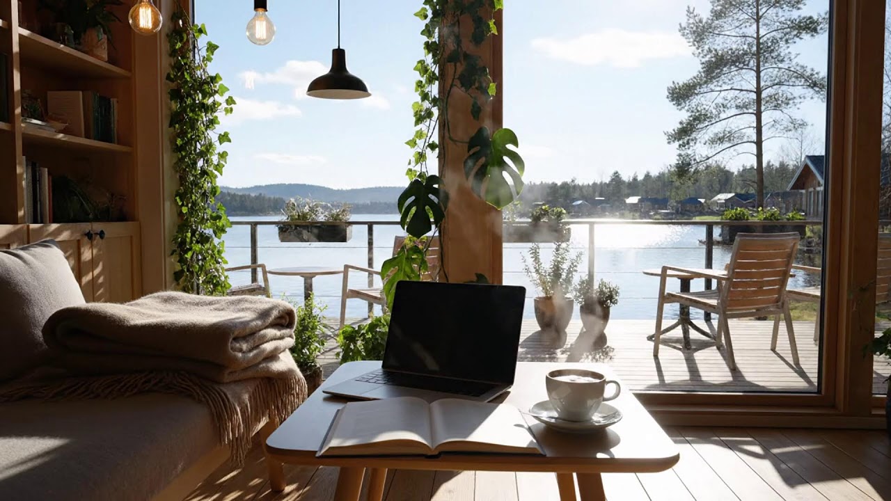Smooth Winter Morning Jazz ❄️ Relaxing Piano & Cozy Coffee Shop for Study & Work