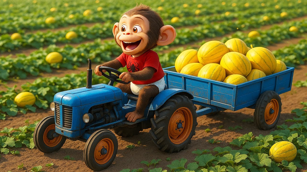 Monkey iZi Harvests Mangoes and Drives Tractor Through Floods and Muddy Swamps to the Market! 🚜🥭