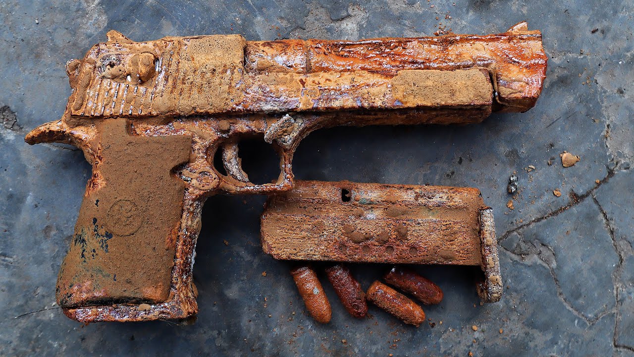 Full restoration old Colt M1911 gun