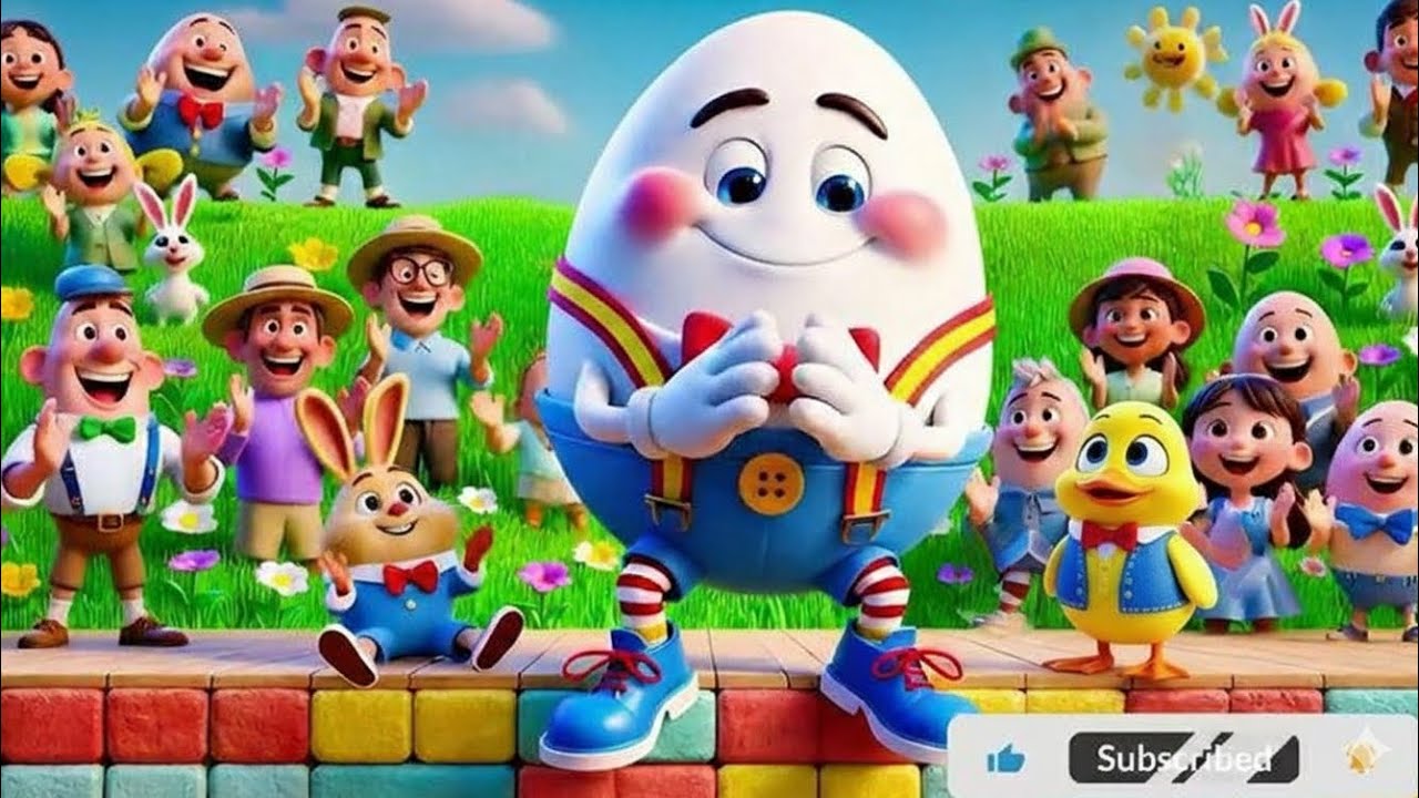 🥚 Humpty Dumpty’s Big Fall Adventure | Fun Kids Cartoon & Learning Song