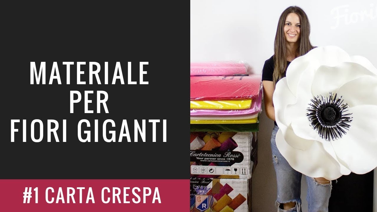 Materiale per i Fiori Giganti #1 Carta crespa
