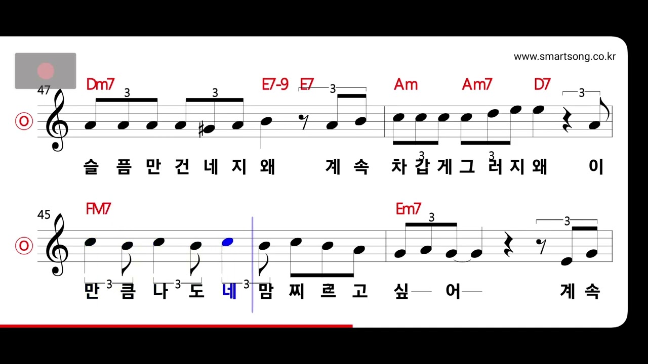 소찬휘 - 가슴에 못 박혀 MR