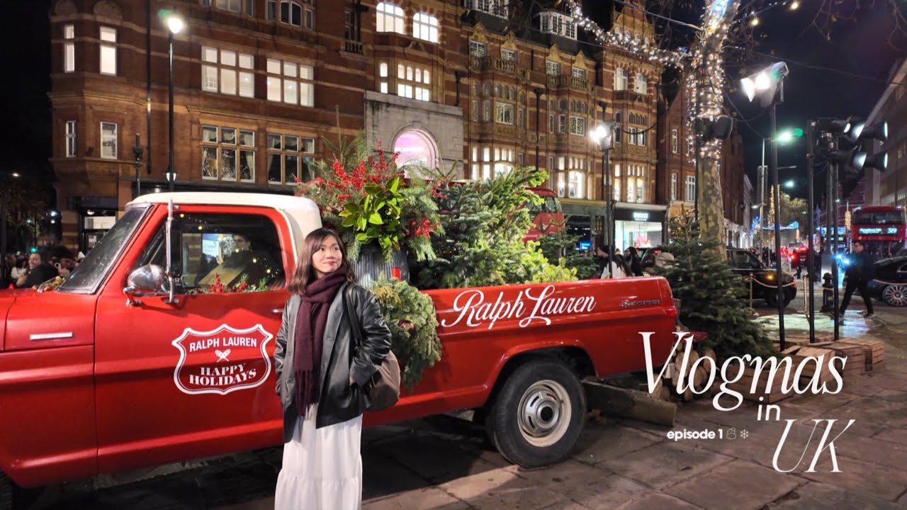 Vlogmas in UK episode 1: Day trip in London 🧣🎄🎀