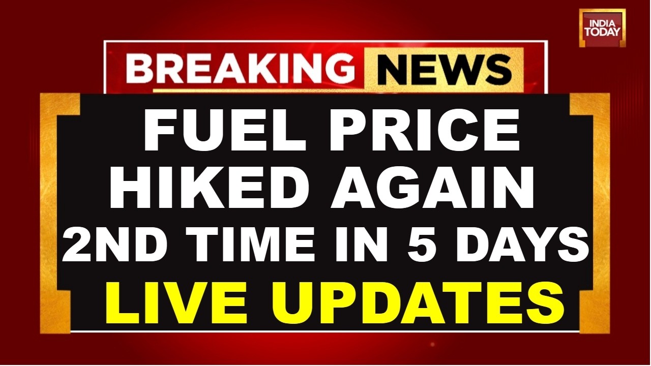 Fuel Price Hiked Again LIVE: Petrol & Diesel Prices Rise Again 2nd Time In 5 Days | US-Iran War News