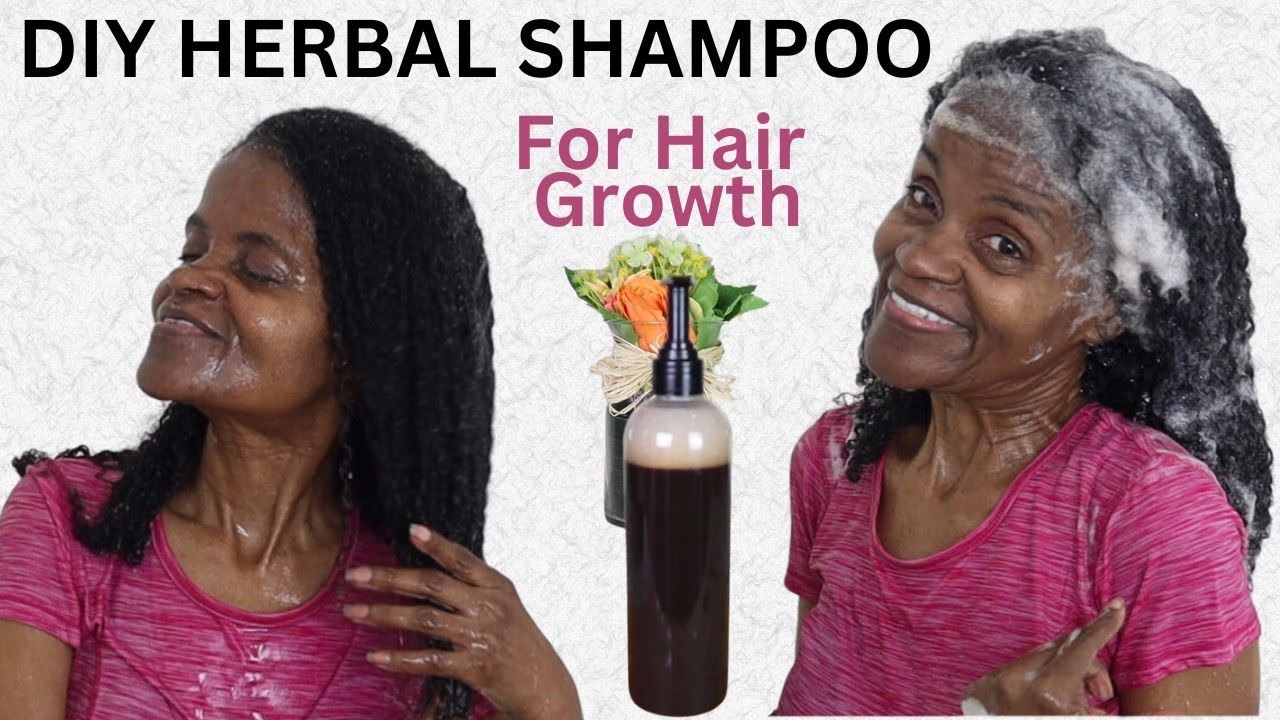 DIY HERBAL SHAMPOO FOR HEALTHY GROWING HAIR