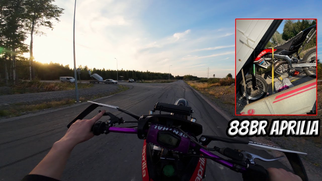 Aprilia Sx 88br Tuovilan suoralla tykitystä POV