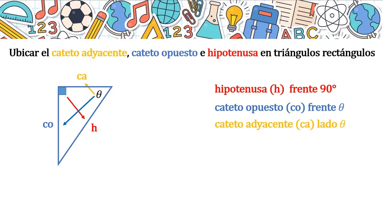 Ubicar hipotenusa y catetos en tri&aacute;ngulo rect&aacute;ngulo