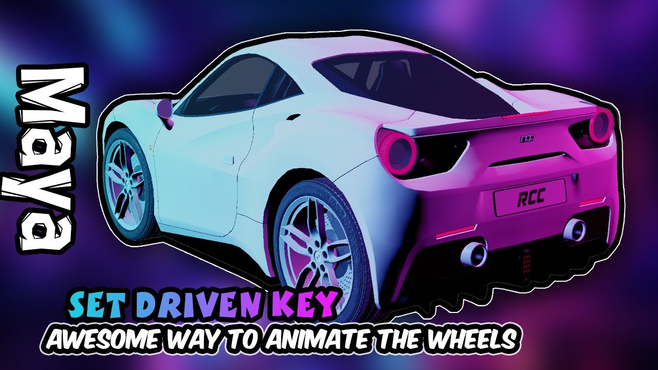 Dynamic Wheels Control with Set Driven Keys in Maya