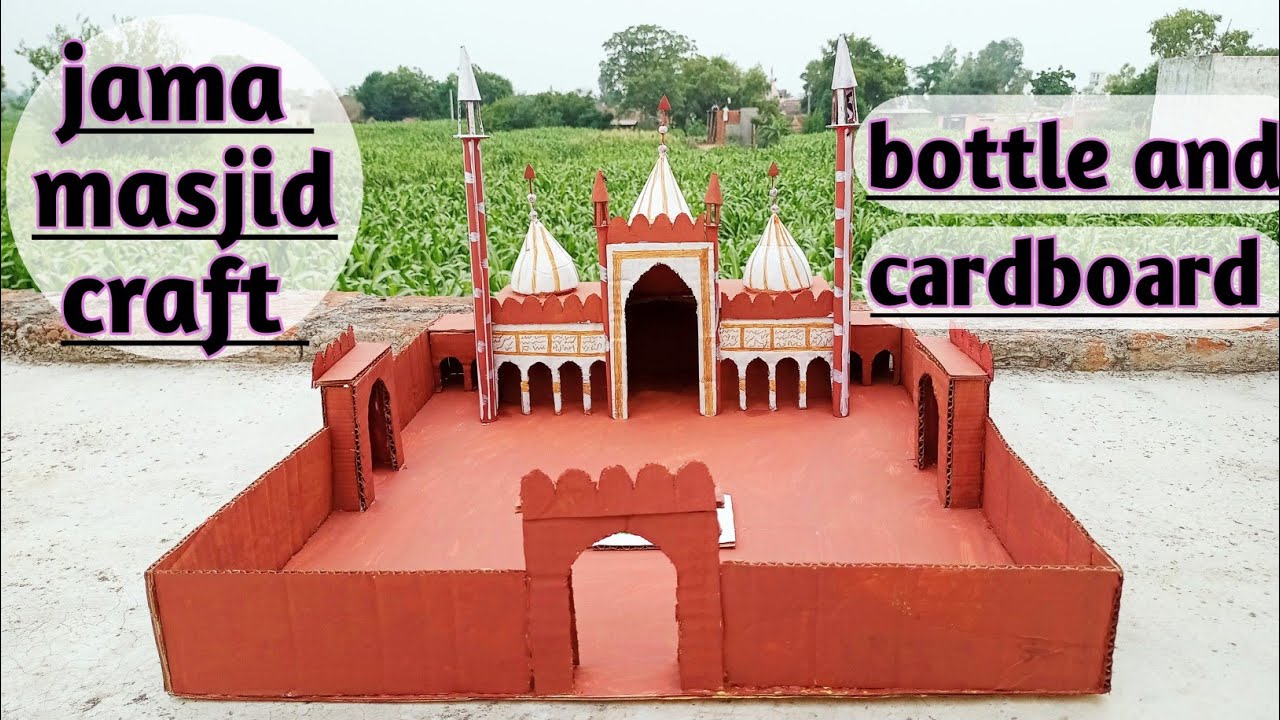 Jama masjid kaise banaye | Delhi jama masjid model | jama masjid news | jama masjid craft|