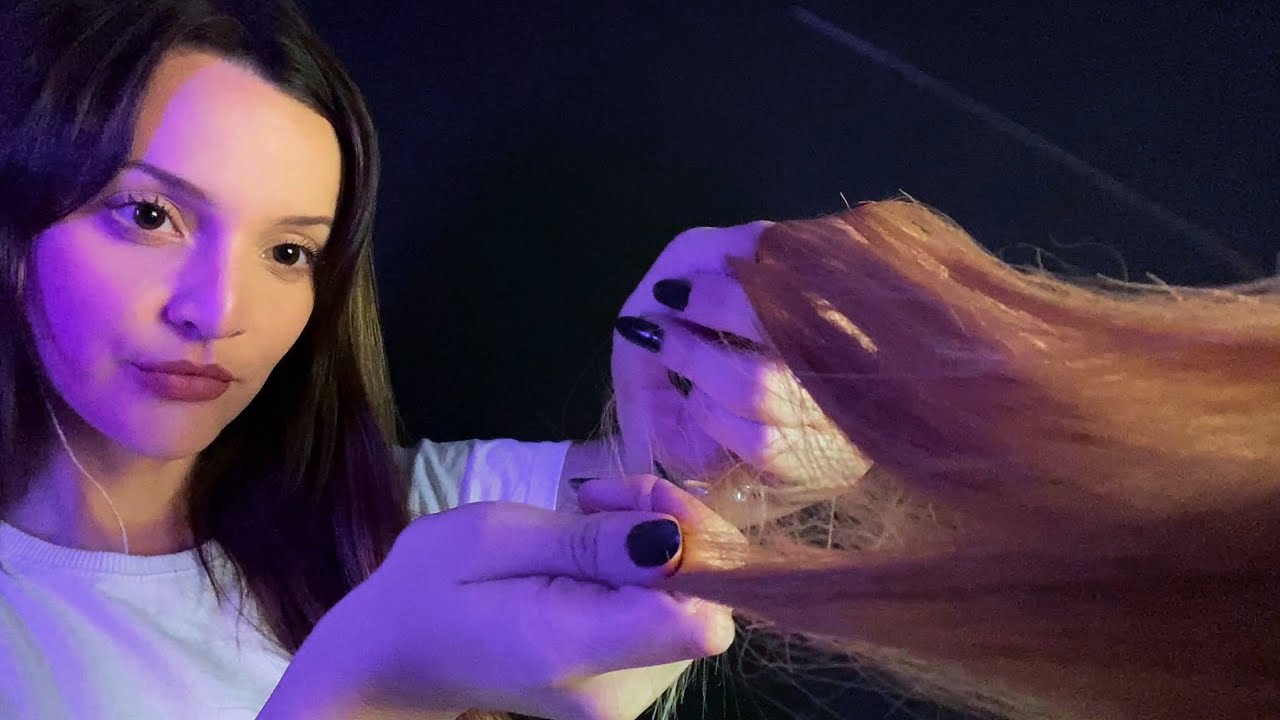 ASMR CABELEIREIRA TRANÇANDO SEU CABELO | Experiência Relaxante no Salão 💆‍♀️