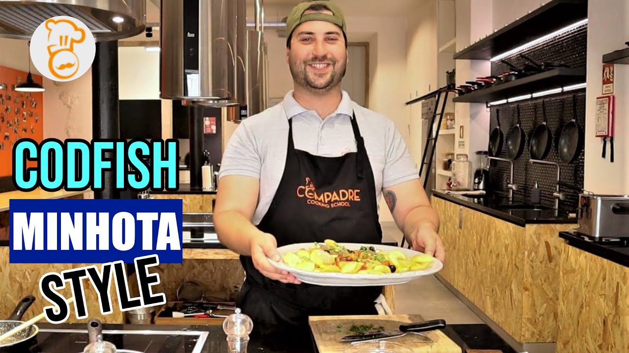 Codfish Minhota style | Fried Portuguese codfish with bellpeppers