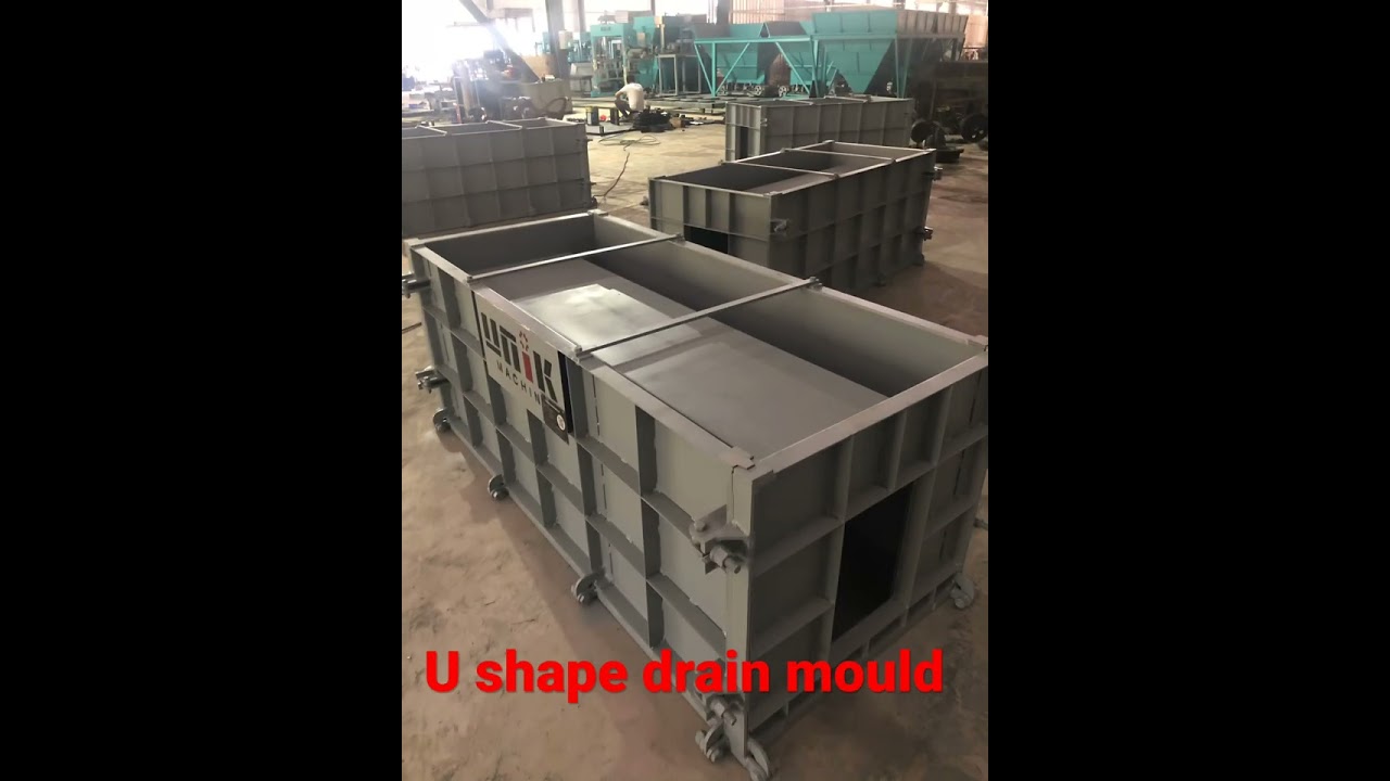 U shape concrete drain mould