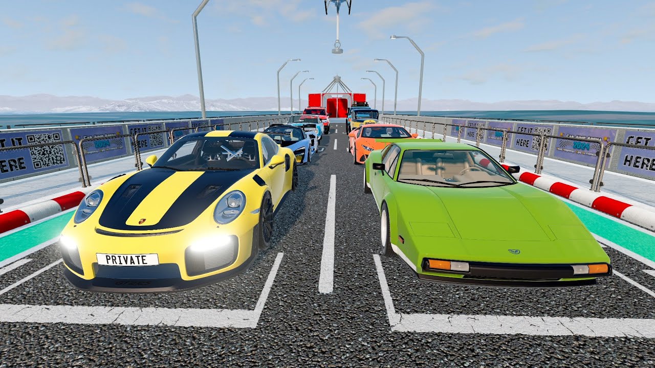 Big Ramp Jumps & Extreme Crashes | BeamNG Drive #16