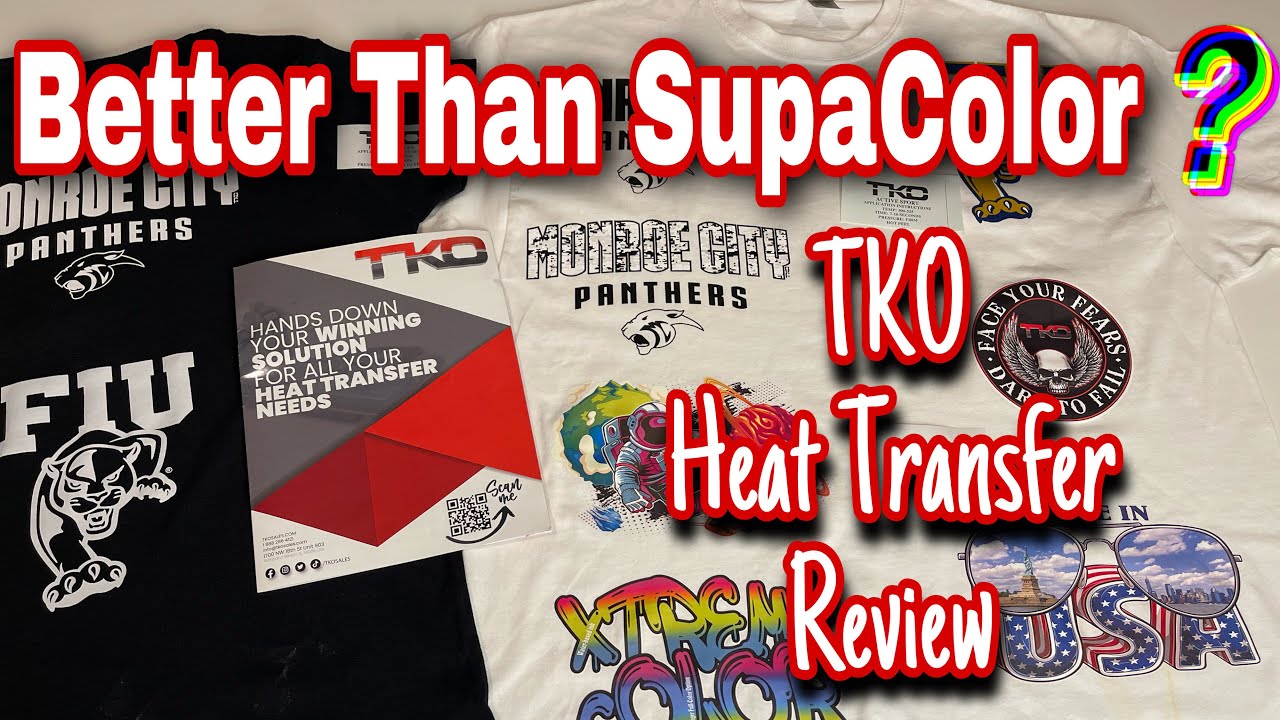 Are TKO Transfers Better Than SupaColor???  Full review and Demo!  Heat Transfers Screen Transfers!