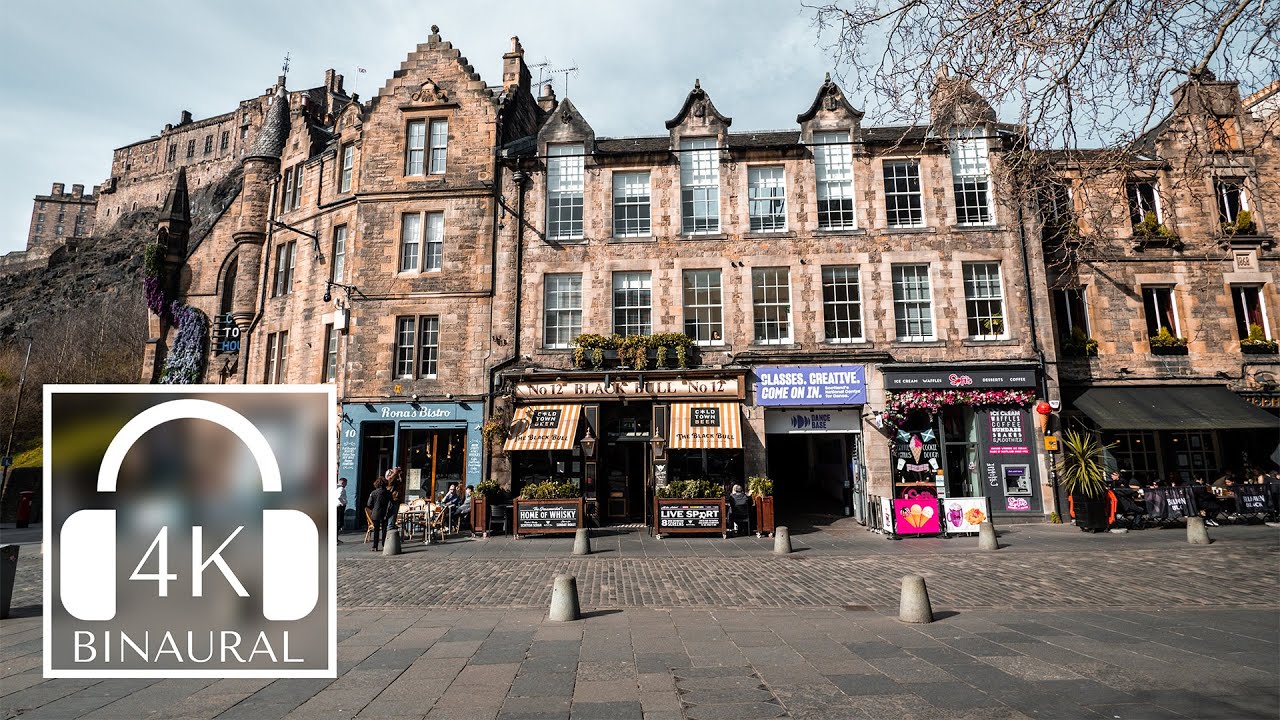 Princes Street to The Vennel | Castle Views & City Buzz Walk 🚶🏰 4K