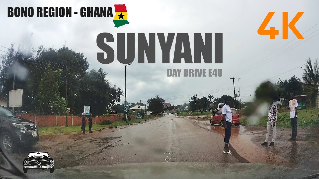 Sunyani Day Drive E40 Airport Residential To Nkwabeng South and Area 1 4K