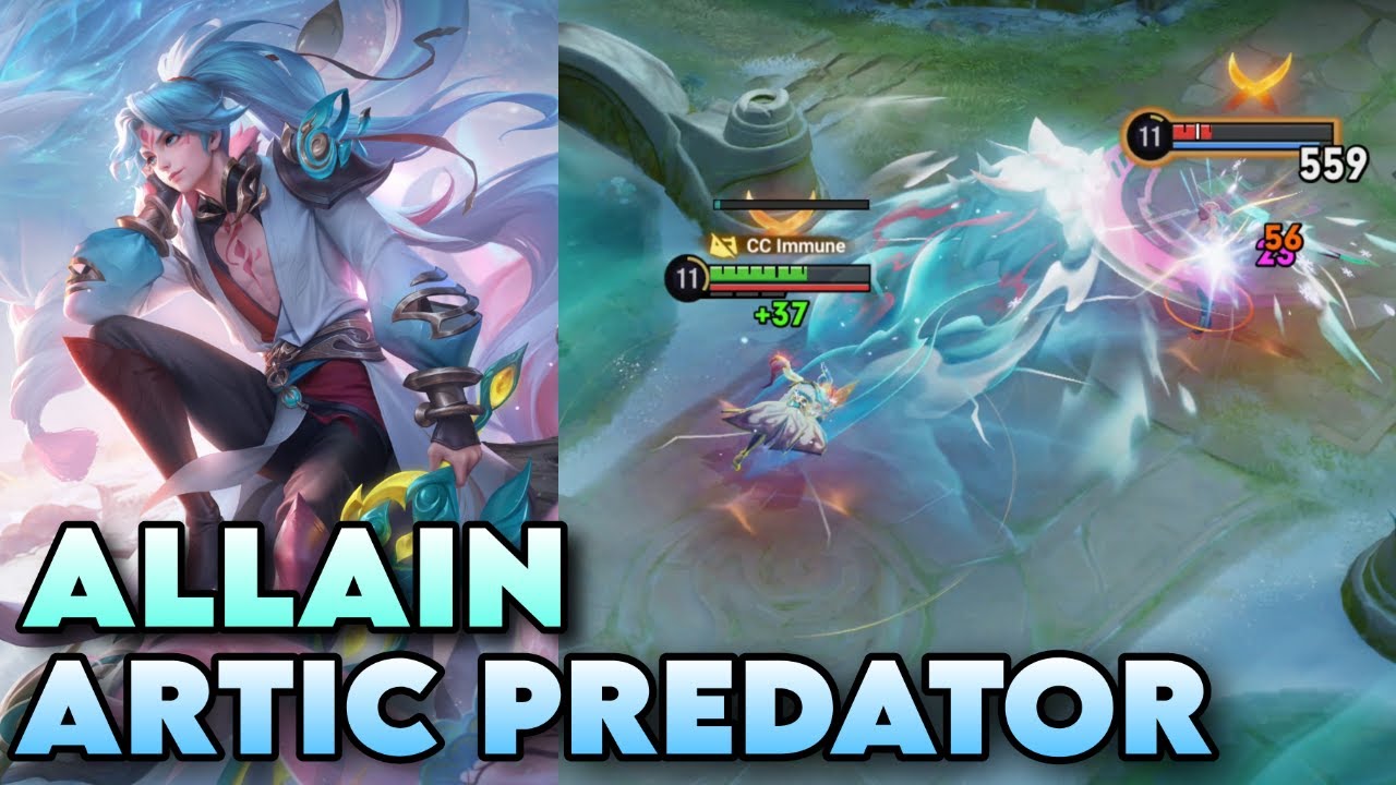 Allain Legendary Skin Arctic Predator | Epic Rank Gameplay | Honor of Kings