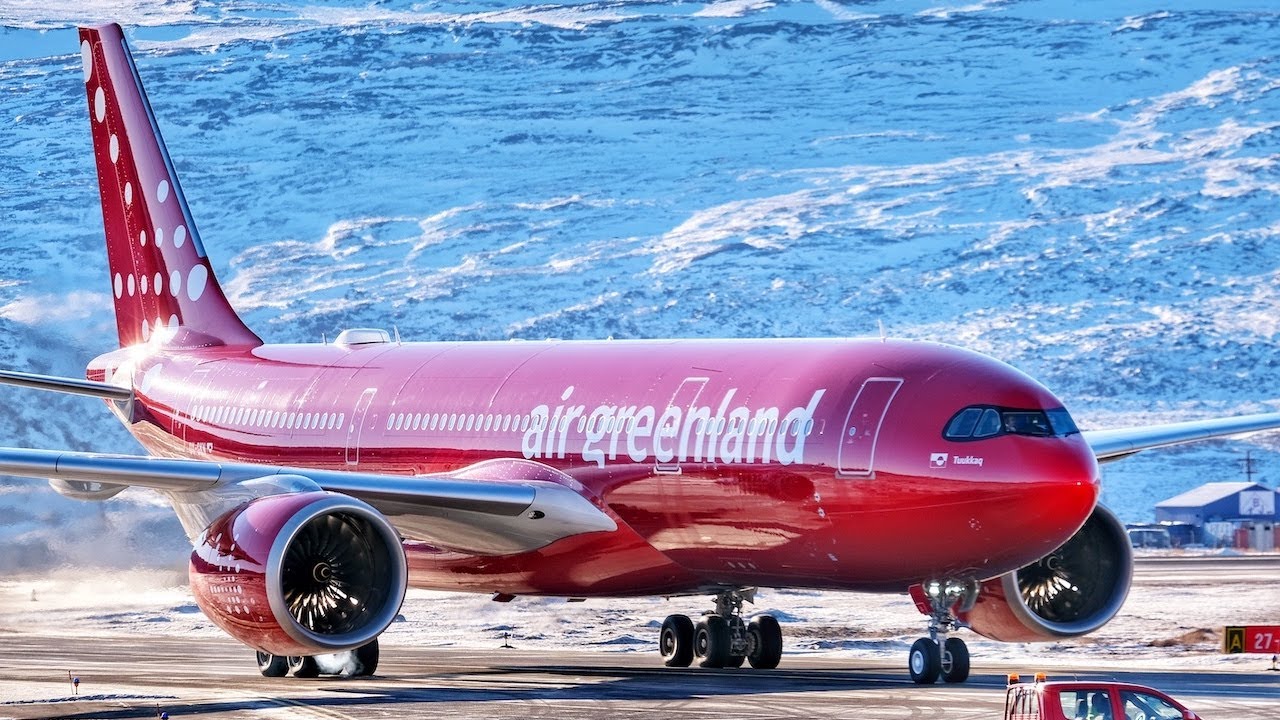 Air Greenland A330-800neo Takeoff from Kangerlussuaq