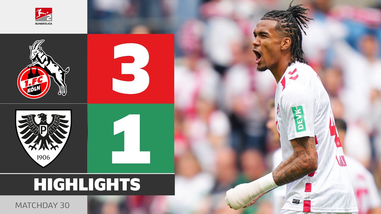 Cologne On The Top Again! 1. FC K&Ouml;LN - PREUSSEN M&Uuml;NSTER | Highlights Matchday 30 Bundesliga 2 24/25