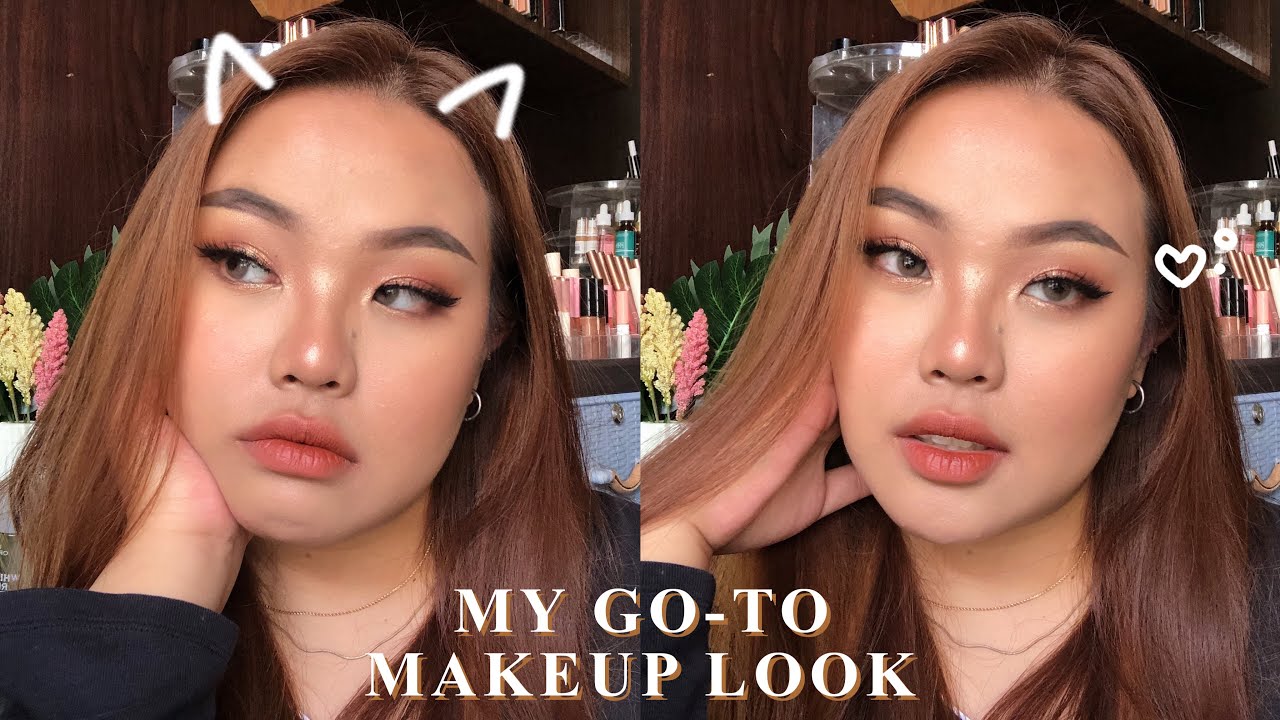 my cute and soft go-to makeup look. 🧸🤍