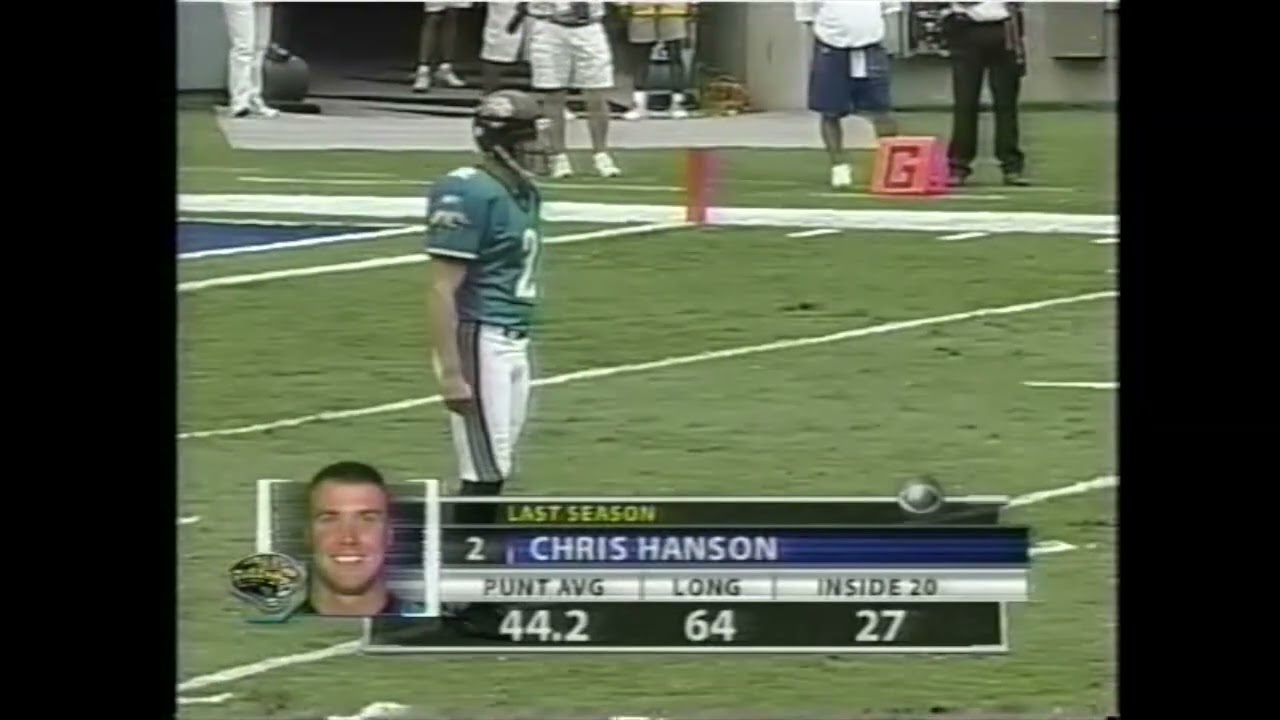 Jacksonville Jaguars at Carolina Panthers September 7, 2003 Week 1 1st Half