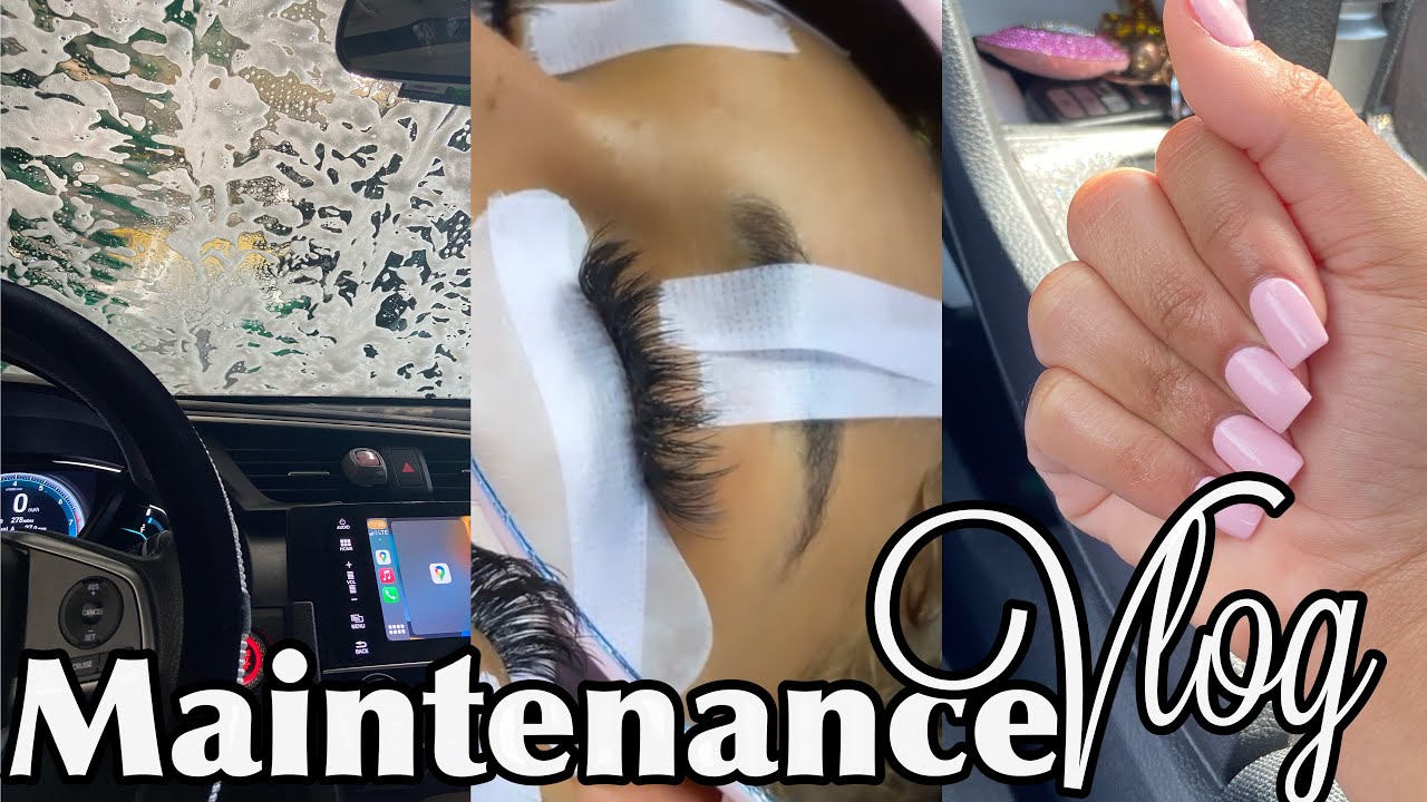 Maintenance Vlog|| Nails&Toes + Lashes ♡