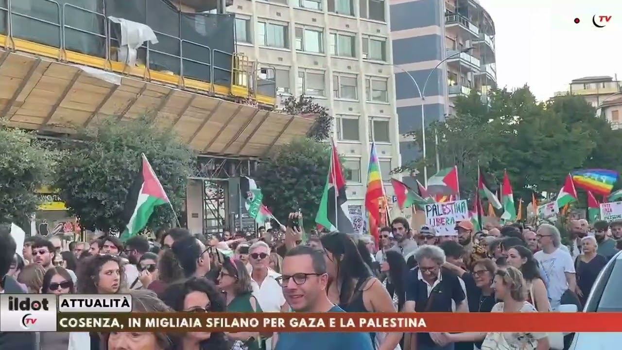 Corteo pro Palestina a Cosenza