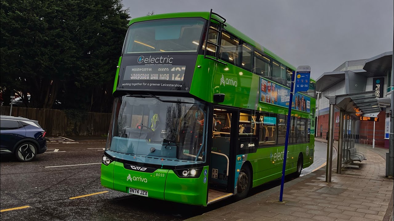 **DIVERSION** Ride on Arriva Midlands Wright StreetDeck Electroliner 8033 (BN74 JZX) Route 127