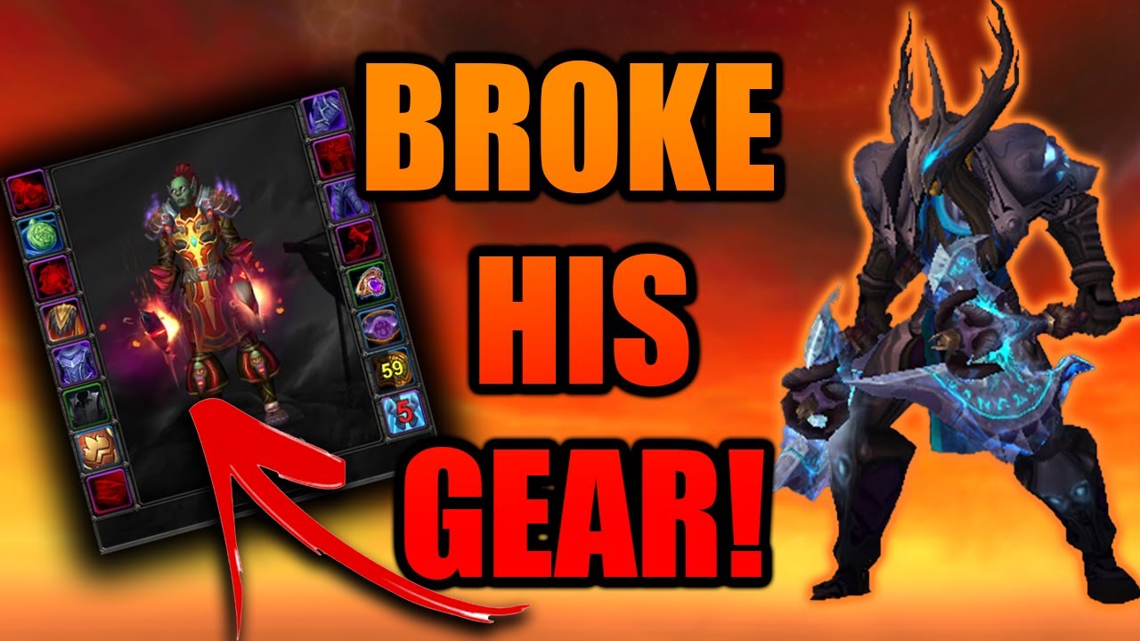 I BROKE HIS GEAR BY DOING TOO MUCH DAMAGE!!! | Patch 10.1 Dragonflight FURY WARRIOR PVP