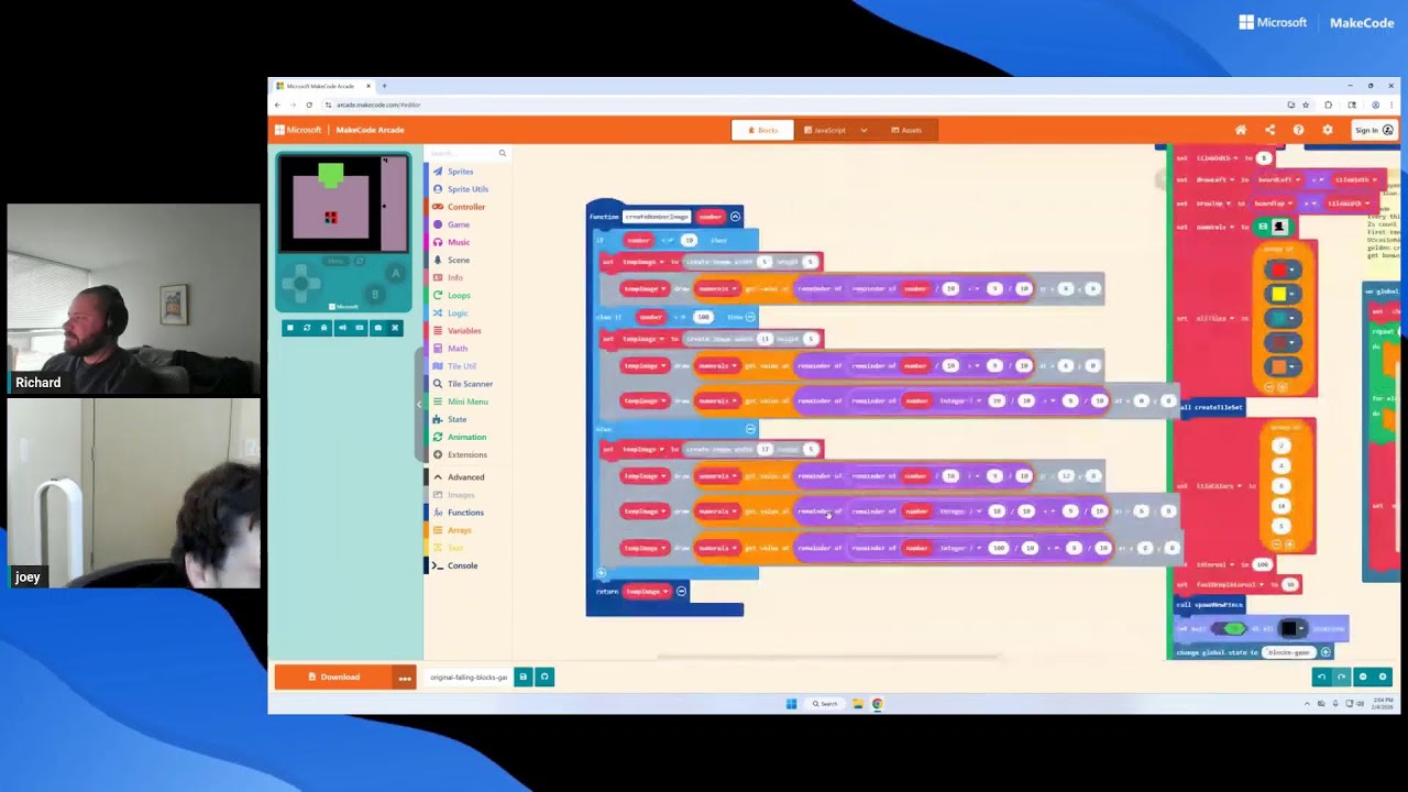 More falling blocks games in MakeCode Arcade!