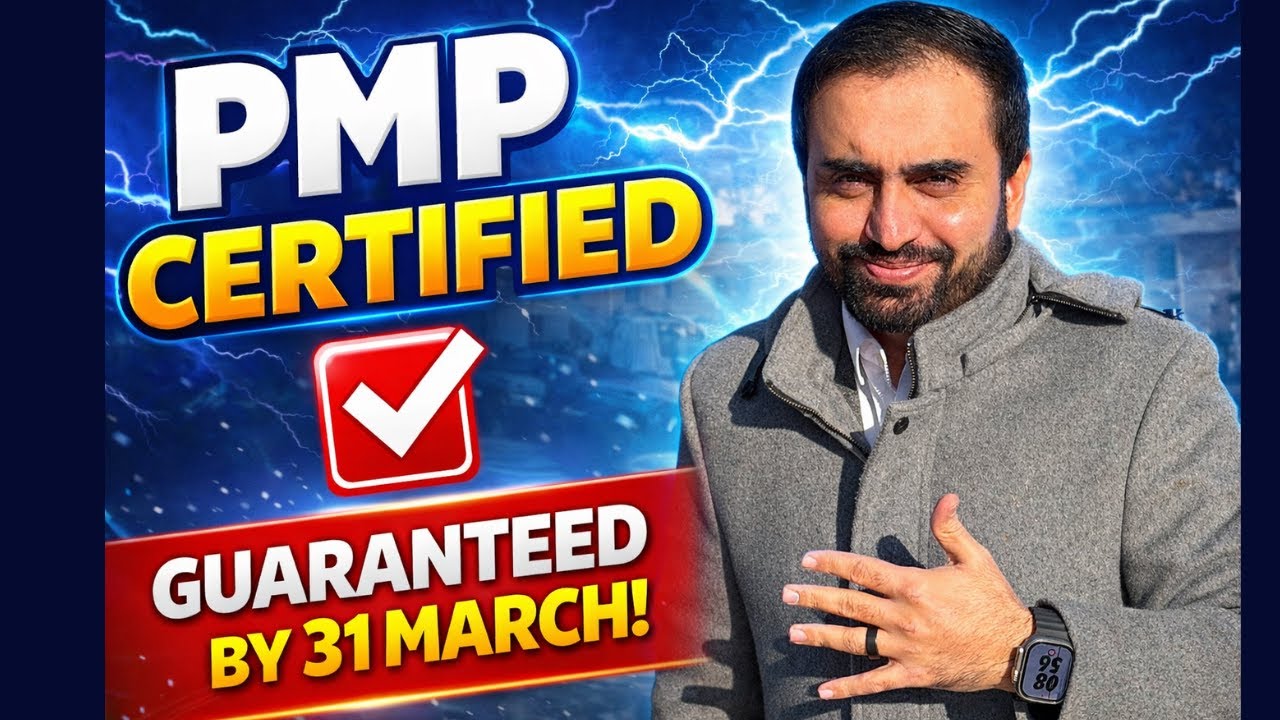 I will make sure you are PMP by 31 March If you follow this Plan....