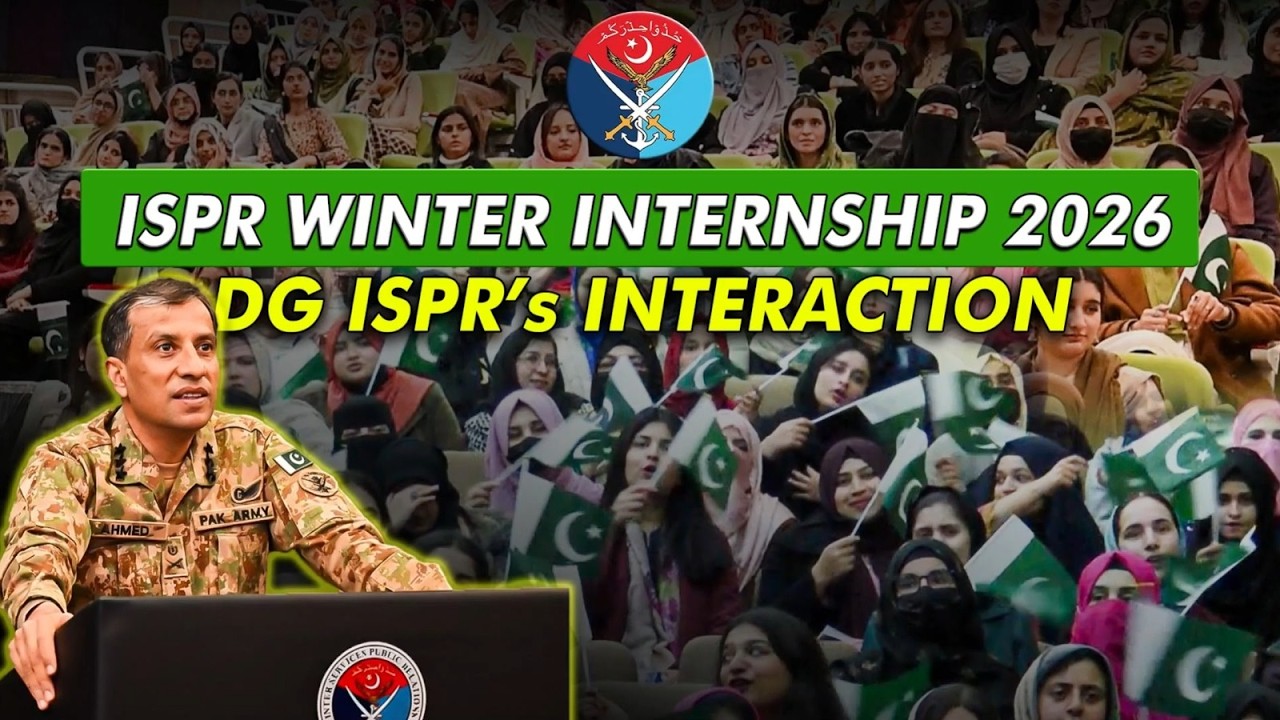 DG ISPR Special Interaction with Students: National Security, Terrorism & Misinformation | ISPR