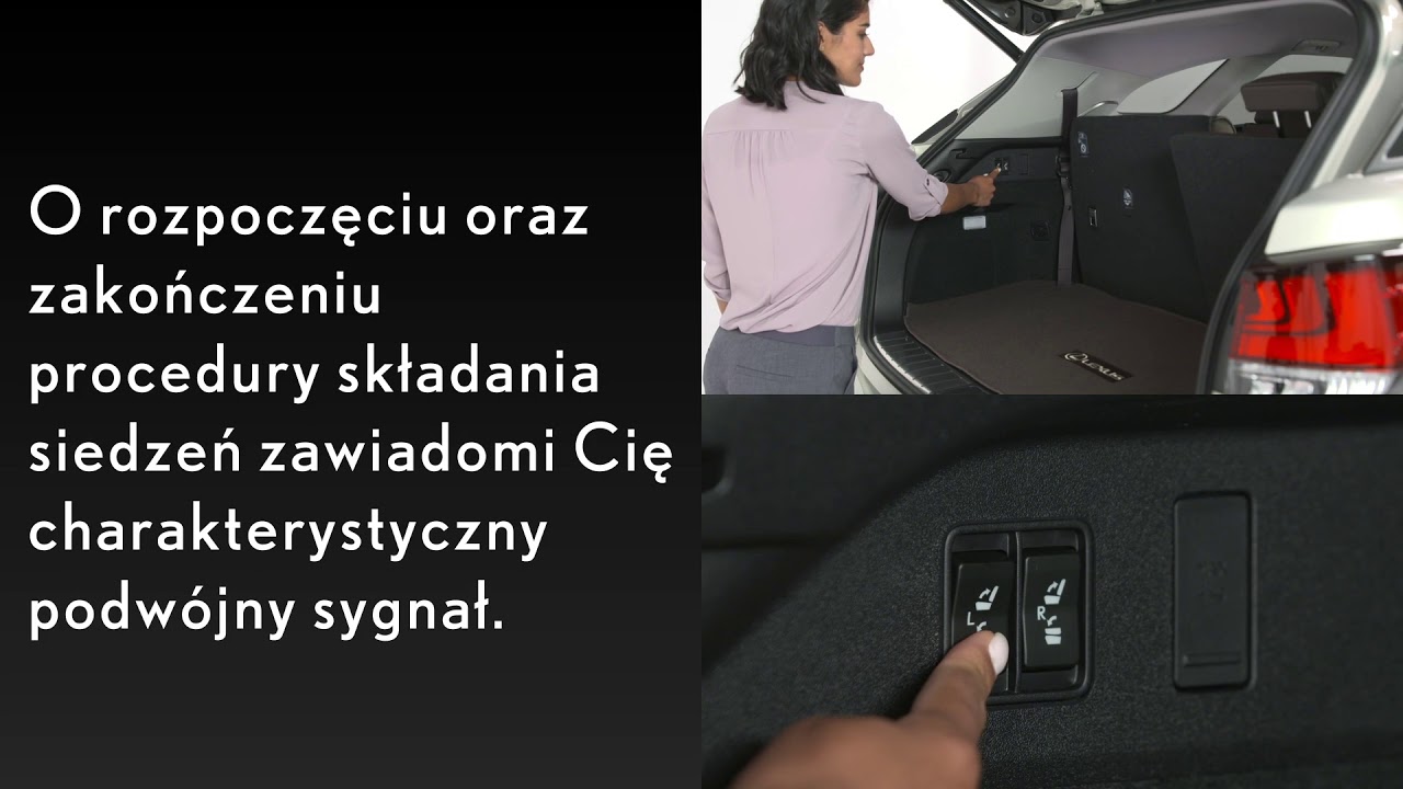 Składanie trzeciego rzędu siedzeń w Lexusie RX L