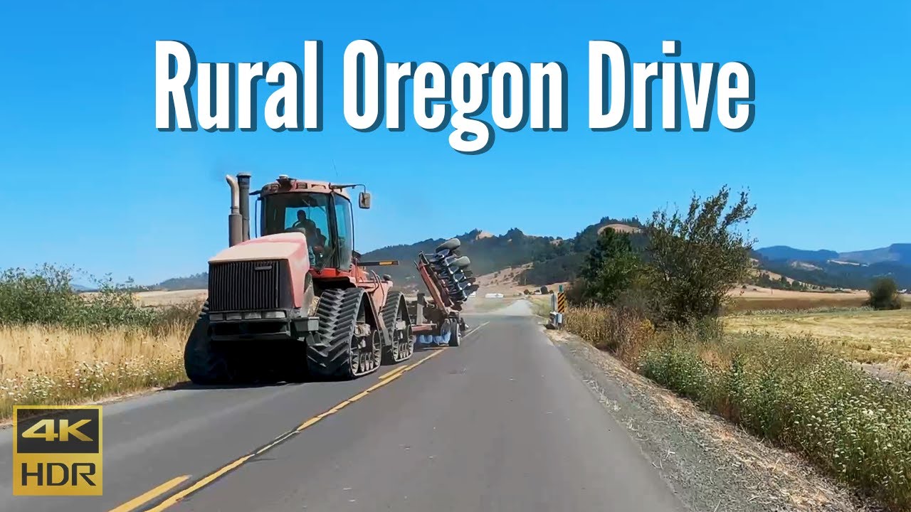Rural Oregon Drive 4K - Brownsville to Lebanon