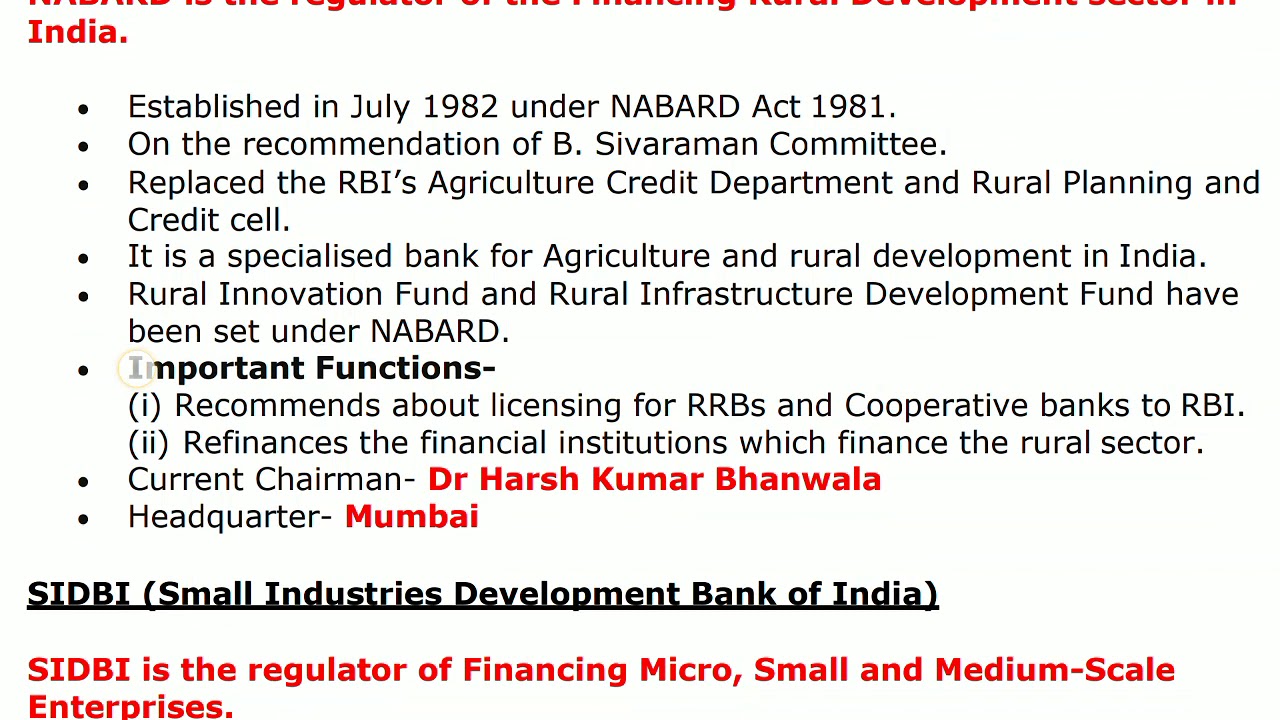 Banking awareness - Financial regulatory in India TAMILIQ