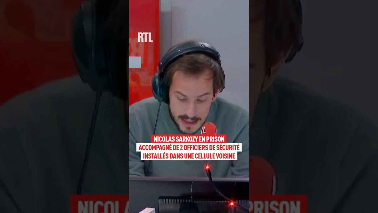 Nicolas Sarkozy en prison accompagn&eacute; de 2 officiers de s&eacute;curit&eacute; install&eacute;s dans une cellule voisine