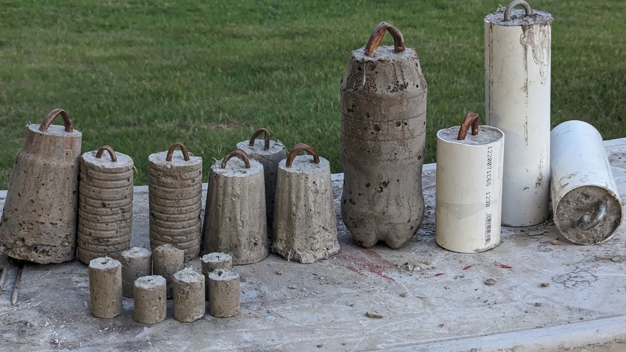 Cheap DIY Homemade FISHING Weights!!! (Hoop Nets, Wire Nets, Slat traps, Trotlines, limb lines)