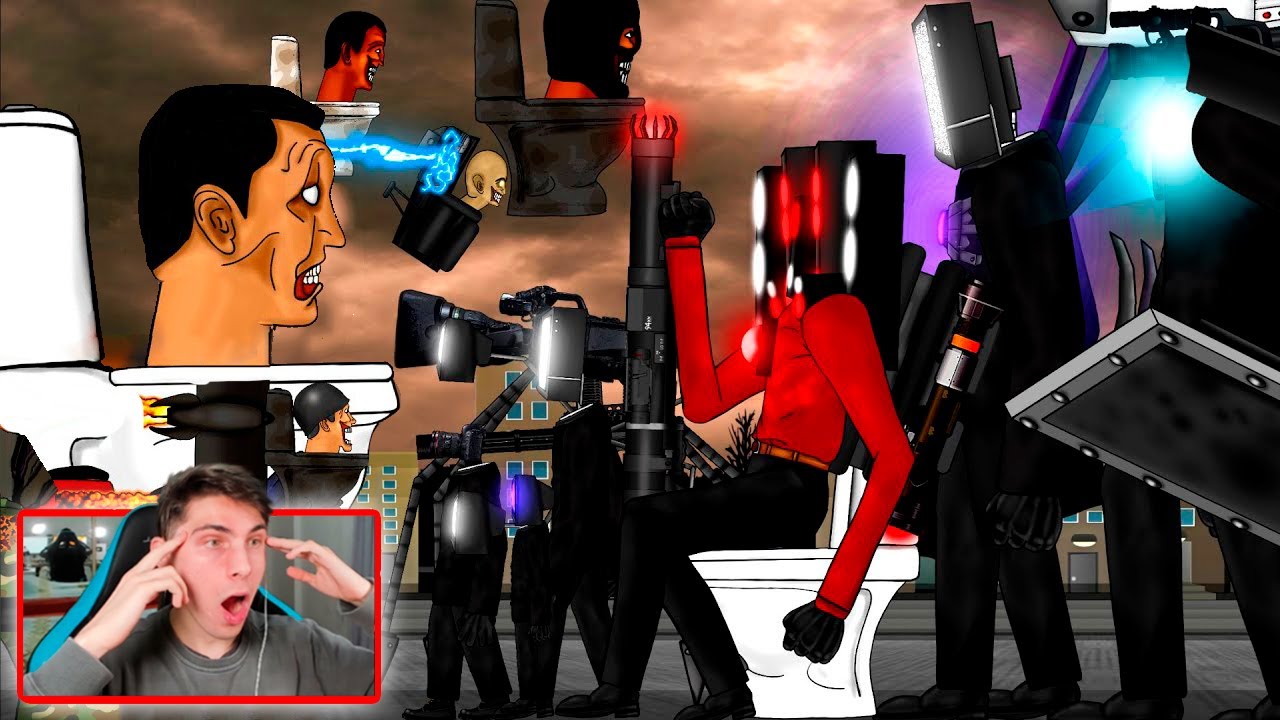 SKIBIDI TOILETS VS TODOS LOS CAMERAMAN - TheKalo REACCIONA A Min HP