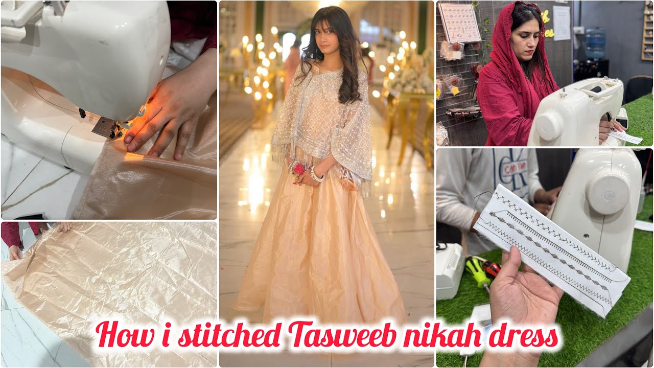 How I stitched this dress | Natasha waqas Stitching | Nikah vlog