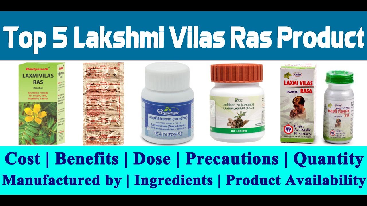 Top 5 Lakshmi Vilas Ras Products || Benefit of Lakshmi Vilas Ras || Ingenious Ayurveda