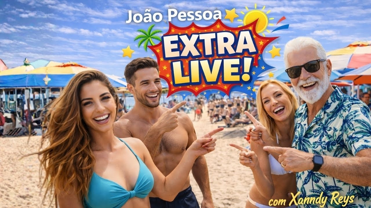 João Pessoa 🌅 Areias e Calçadão no Fim de Tarde | Sunset Beach Walk