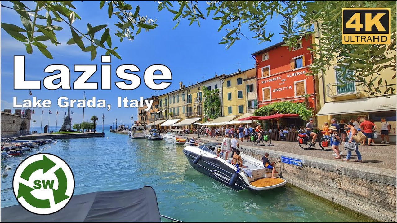 Lazise, Lake Garda - Italy's Most Wonderful Town Walking Tour | June 2022 | With Captions (4K 60fps)